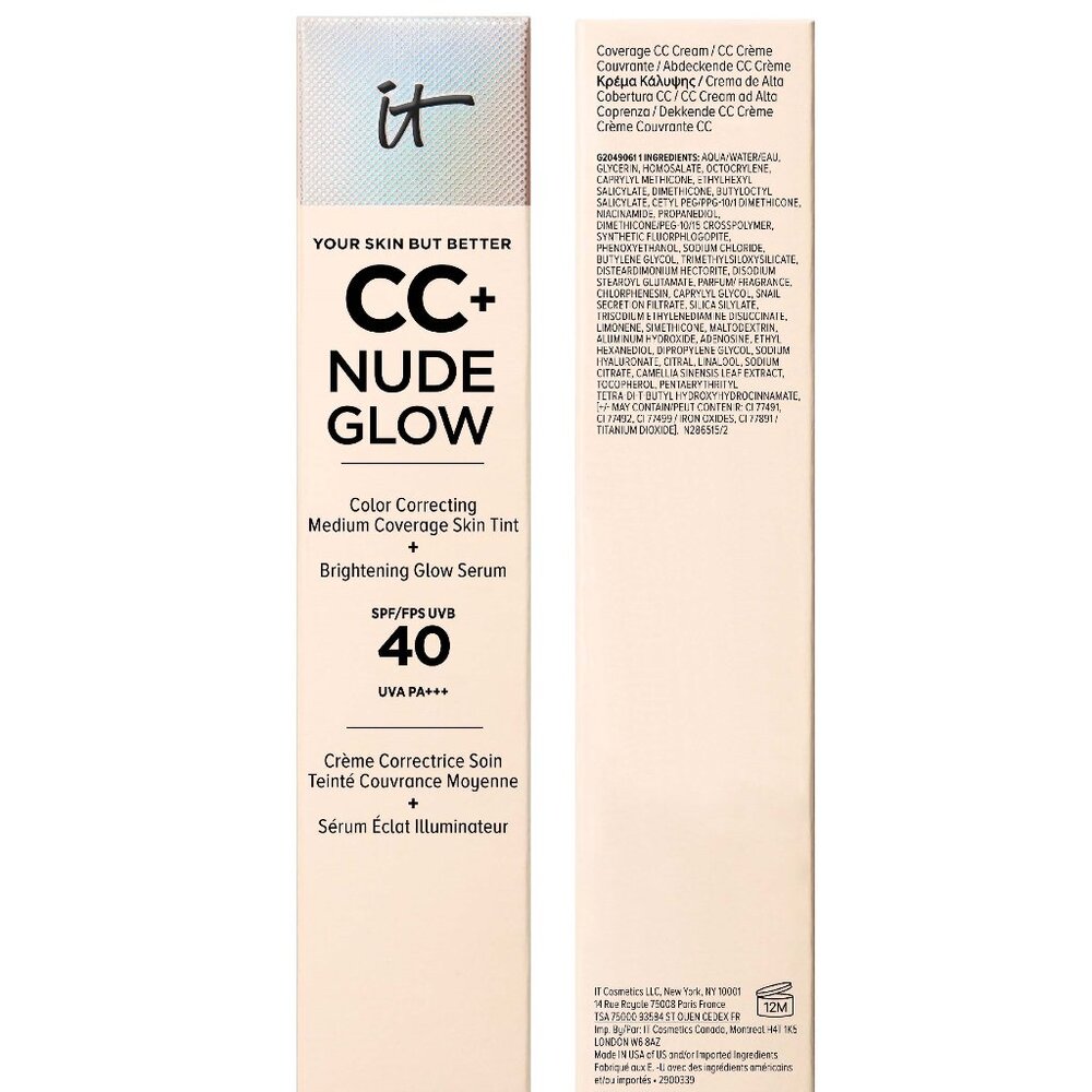 1/2 PRICE ✅ IT Cosmetics CC+ Nude Glow Lightweight Foundation SPF 40 - EXP 2026